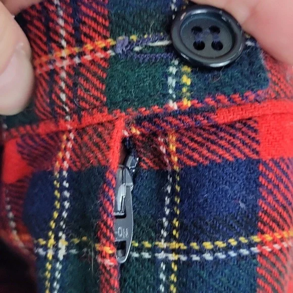 Pendleton 100% Wool Long Skirt Pleated Plaid Red 25" Waist - Picture 4 of 6